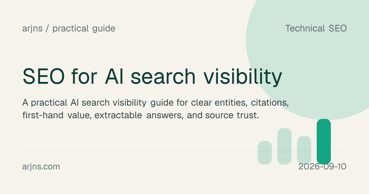 SEO for AI search visibility