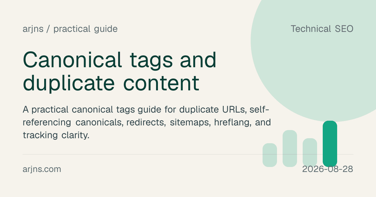 Canonical tags and duplicate content