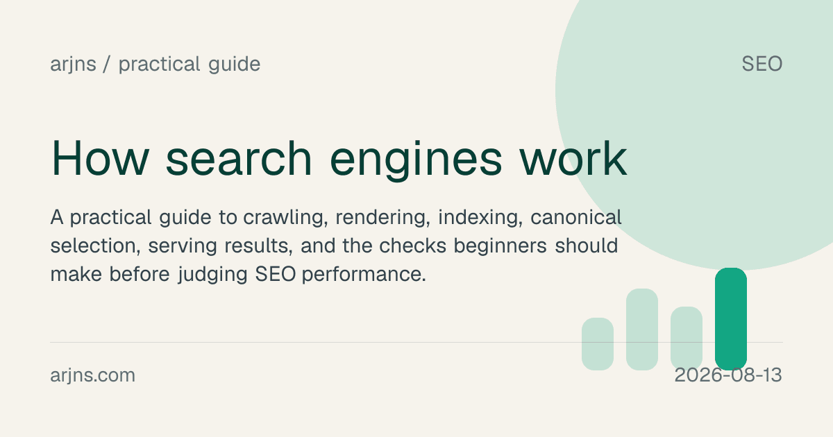 How search engines work