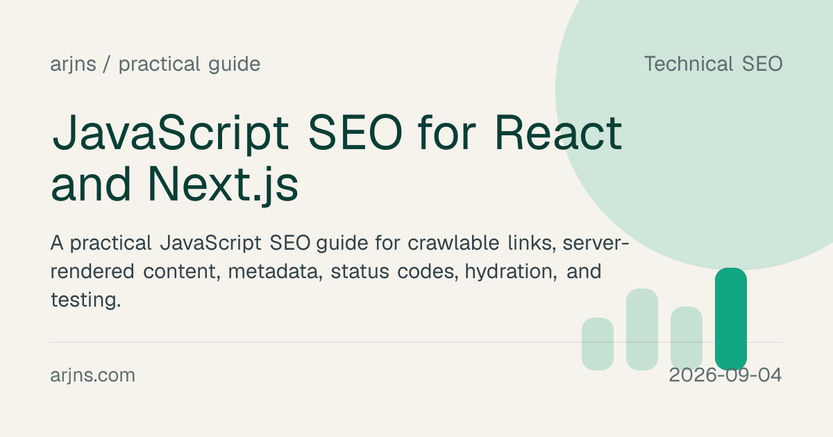 JavaScript SEO for React and Next.js