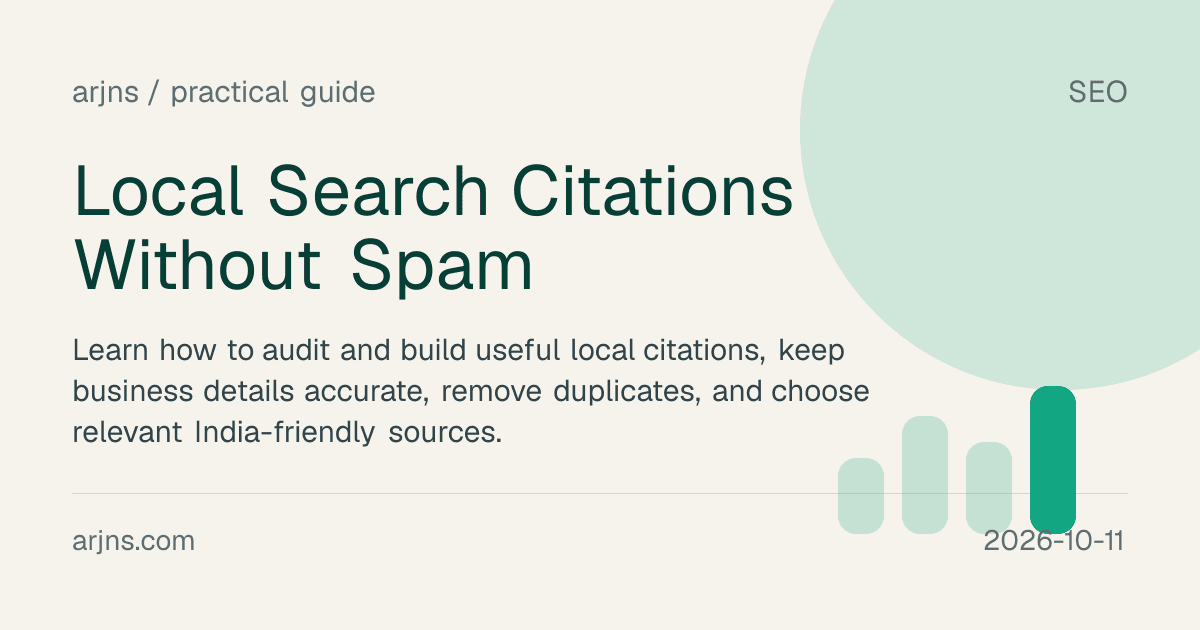 Local Search Citations Without Spam