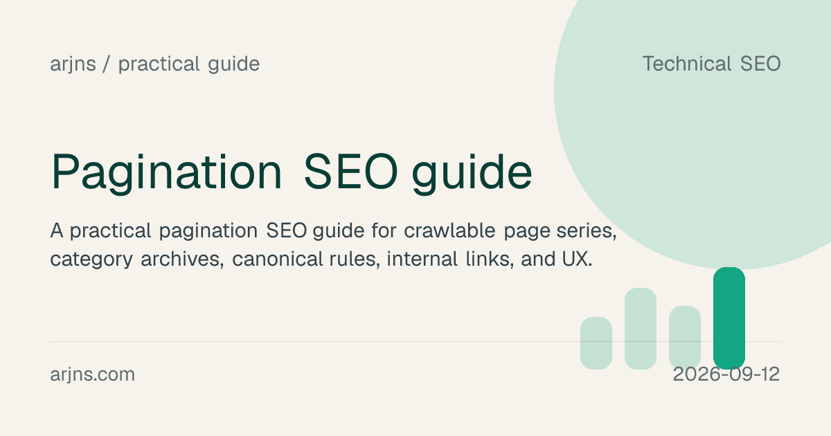 Pagination SEO guide