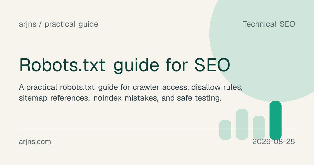 Robots.txt guide for SEO